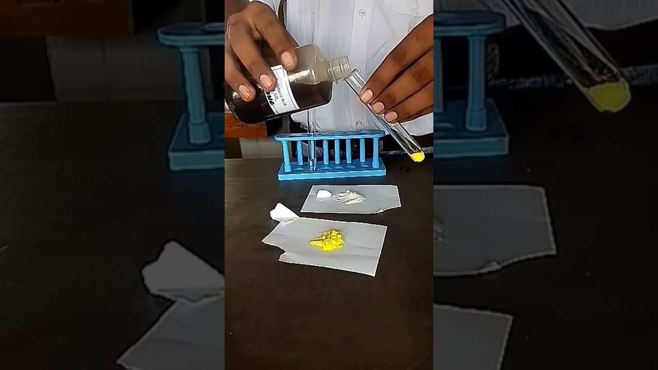 chromyl chloride test | confirmatory test for chloride ion