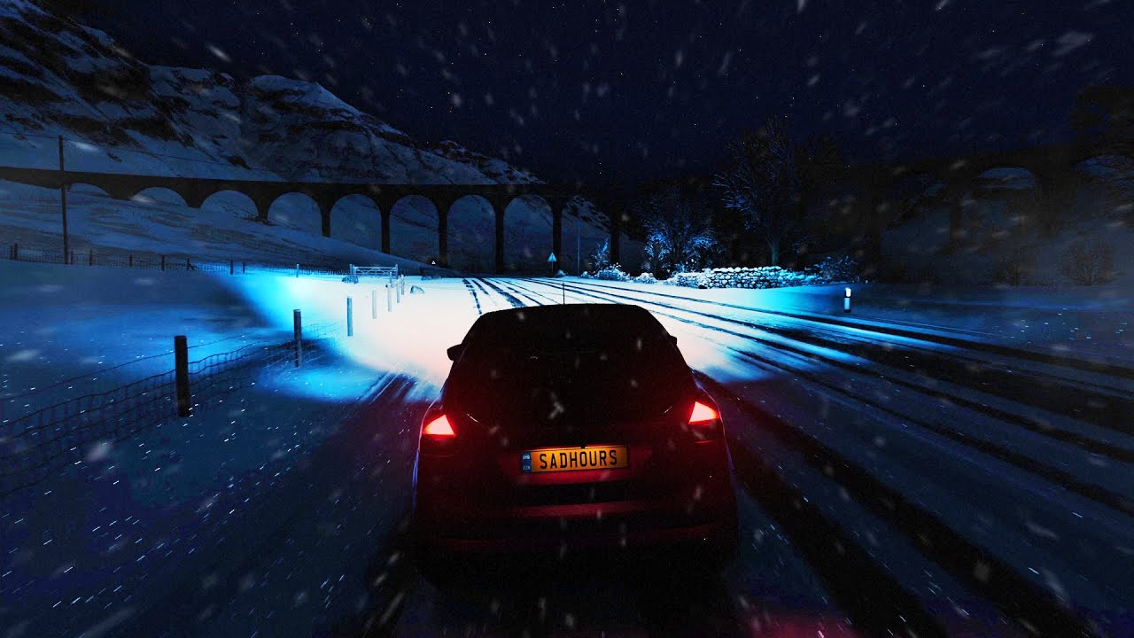 snowfall drive (sad hours)