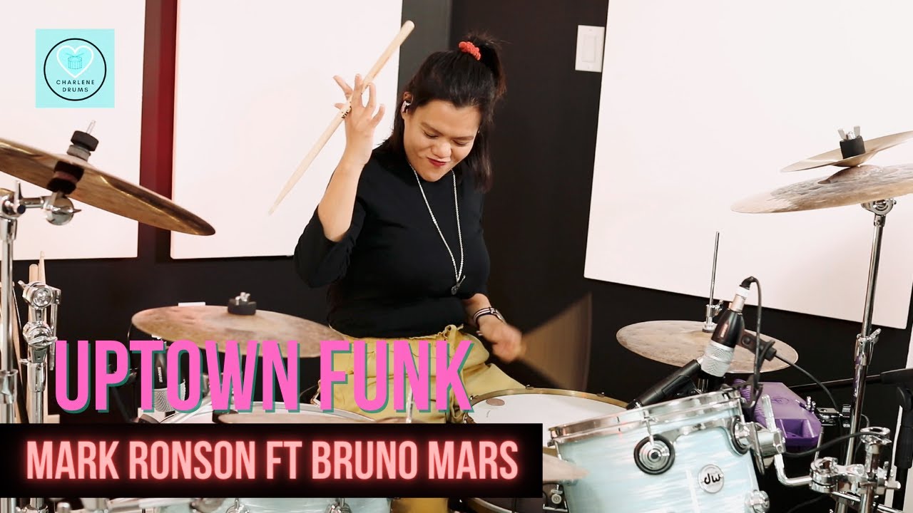 UPTOWN FUNK - MARK RONSON FEAT BRUNO MARS  Drum Cover by Charlene Nosce
