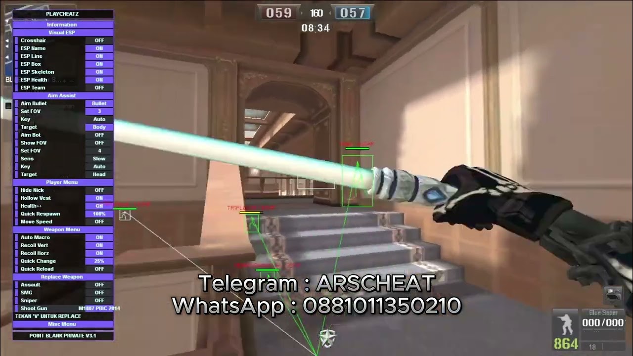 CHEAT POINT BLANK PRIVAT SERVER !! CHEAT PB PRIVAT STATE OF BATTLE ( SOB )