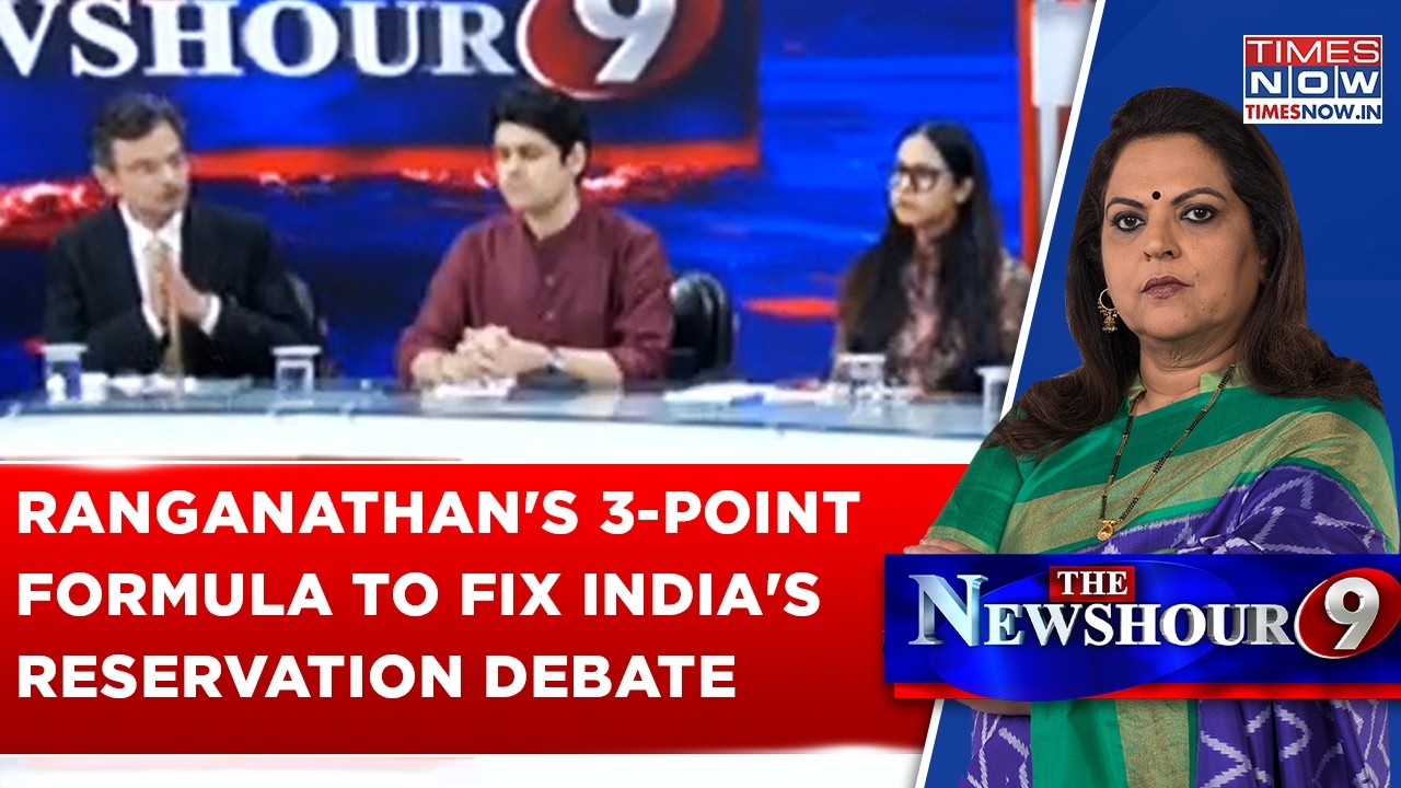 Ranganathan Unveils Big '3-Point Reservation Formula', Makes This Claim in Fierce Newshour Debate