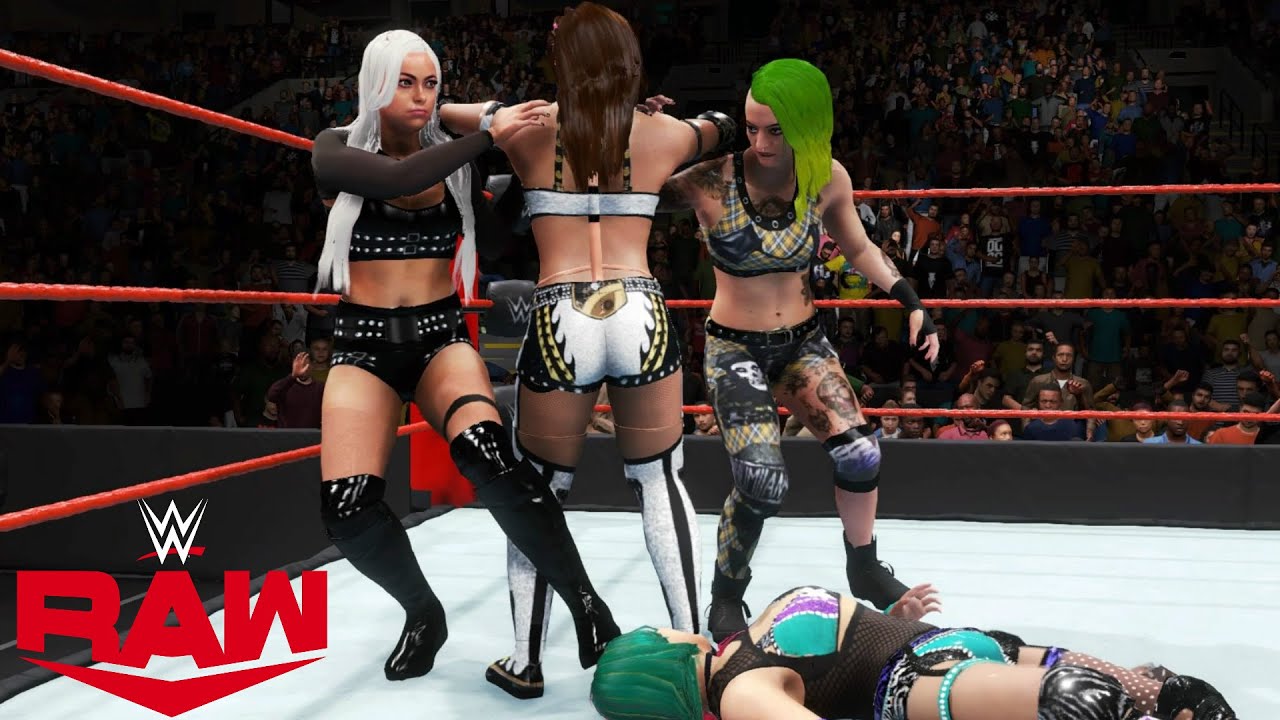 WWE 2K20 RAW THE RIOTT SQUAD VS ALIYAH & THE KABUKI WARRIORS