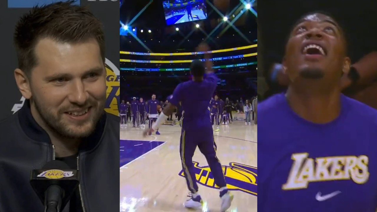 Luka Doncic trolls Rui Hachimura after horribly failing LeBron's pregame ritual 😂