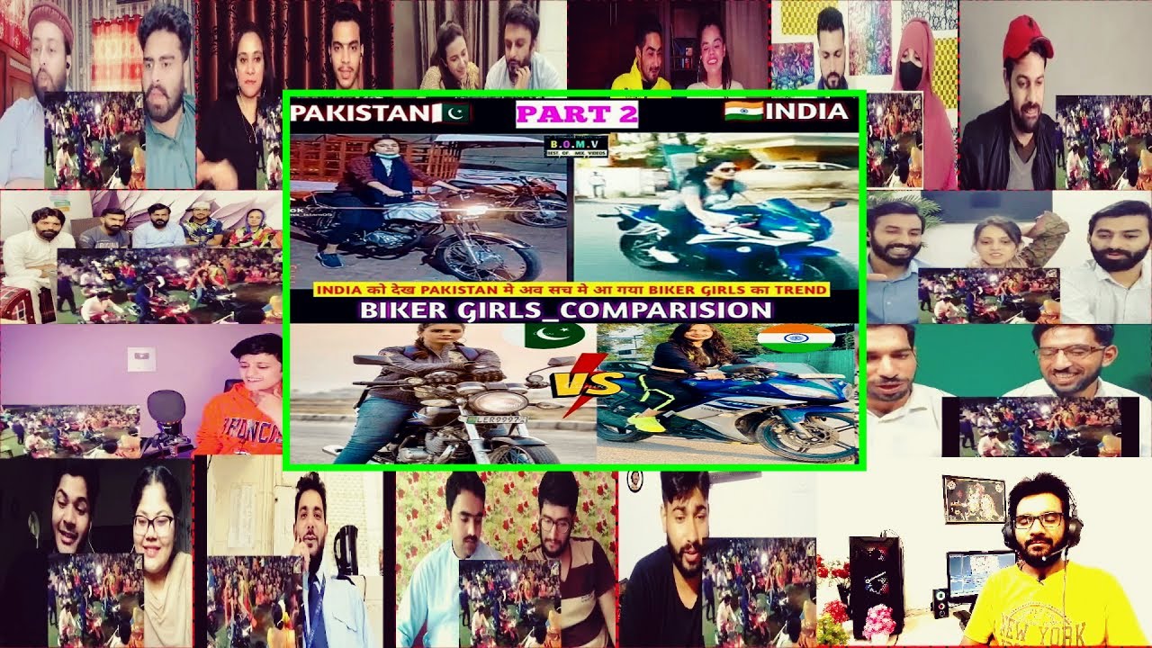 भारत🇮🇳 VS 🇵🇰पाकिस्तान🏍️BIKER GIRLS💥COMPARISON| Pak Reacts to Indian Vs Pakistani Bike Rider Girls