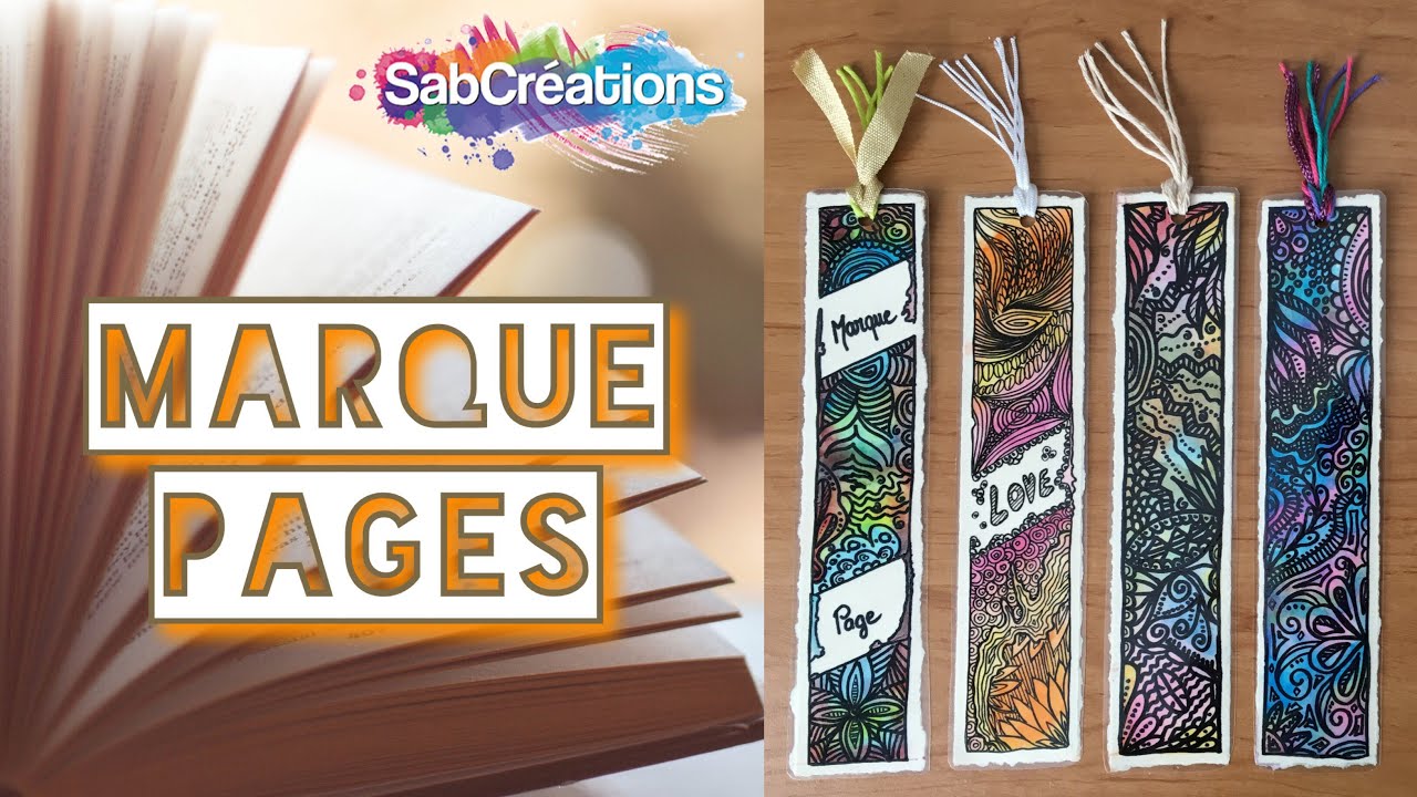 DIY - MARQUE-PAGES  - DESSIN MÉDITATIF 💕 SABCREATIONS