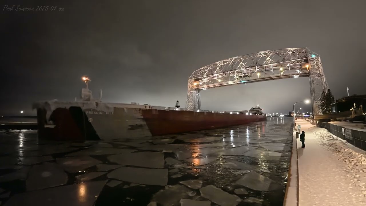 The Best Looking I.T.B on the Lakes! the Presque Isle's Final Duluth  Departure.