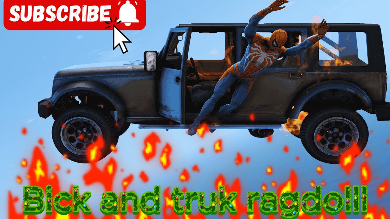 GTA 5 Water ragdolls | SPIDERMAN Jumps/Falls Compilation (Funny Moments) #01 bick and van stunt