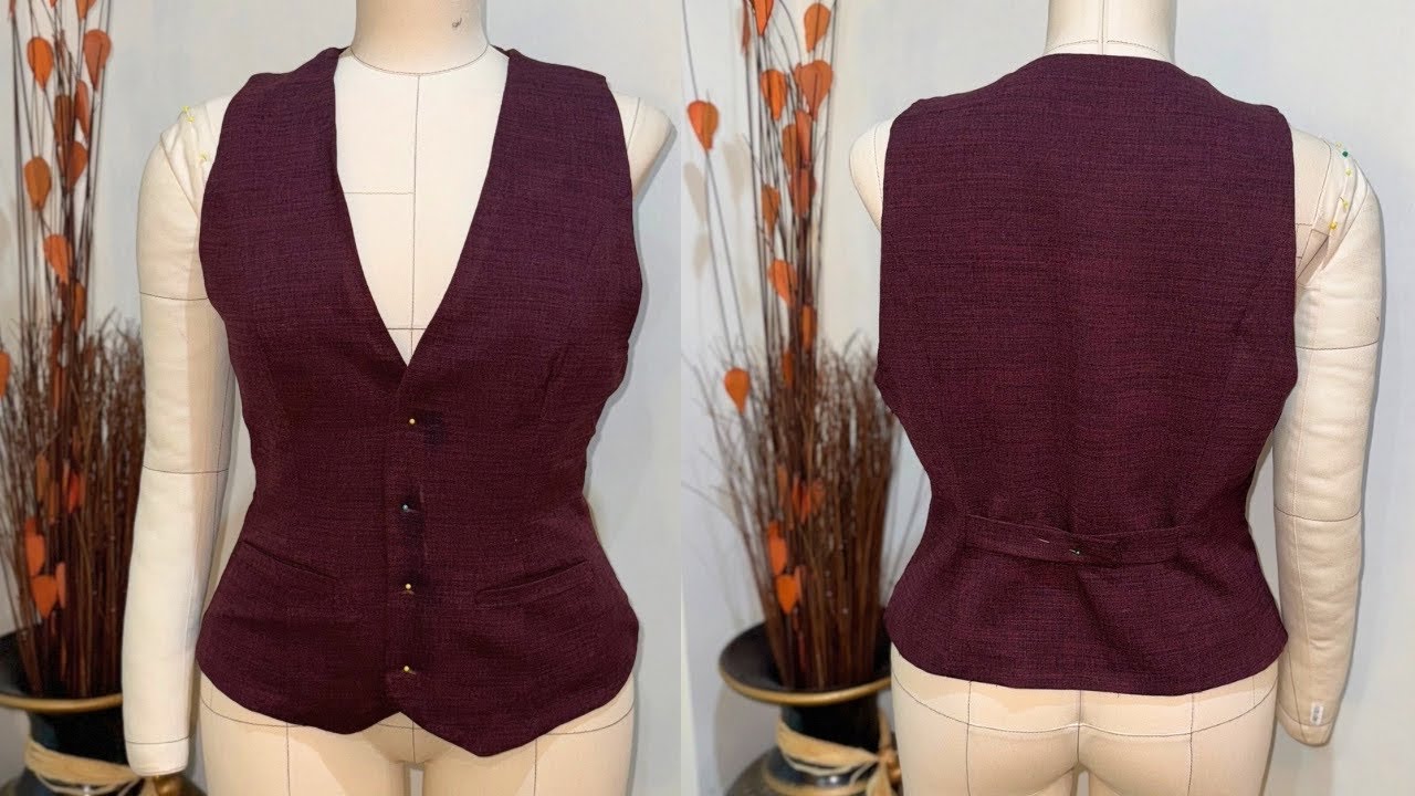 How to cut and sew a waistcoat | Women’s waistcoat tutorial