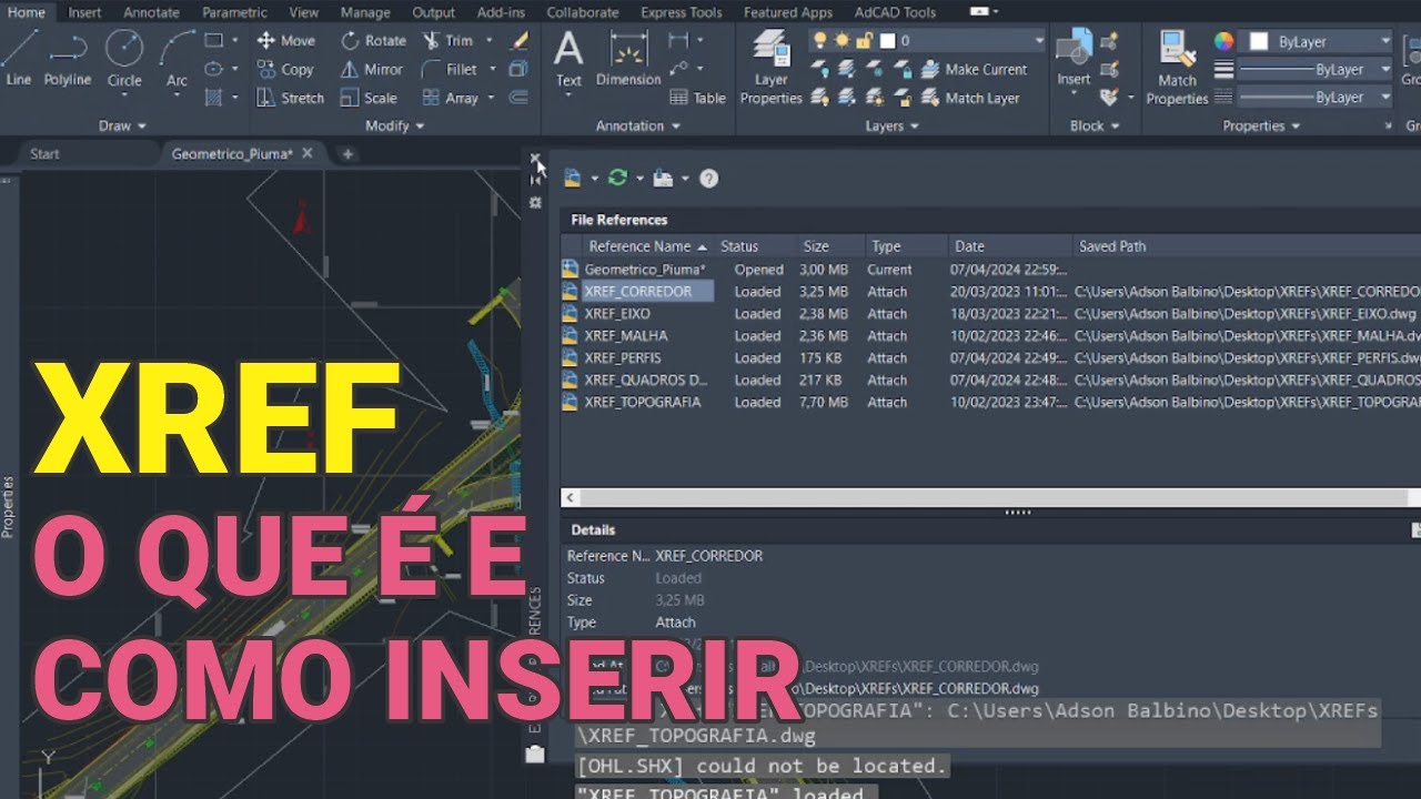 XREF NO AUTOCAD: O QUE É E COMO UTILIZAR