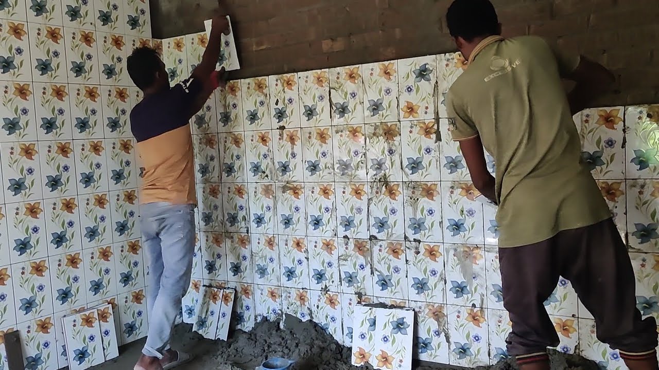 ৭ ফিট রুমের টাইলস লাগানো #tiles #whowillbemylifepartnerta #comedy #cute