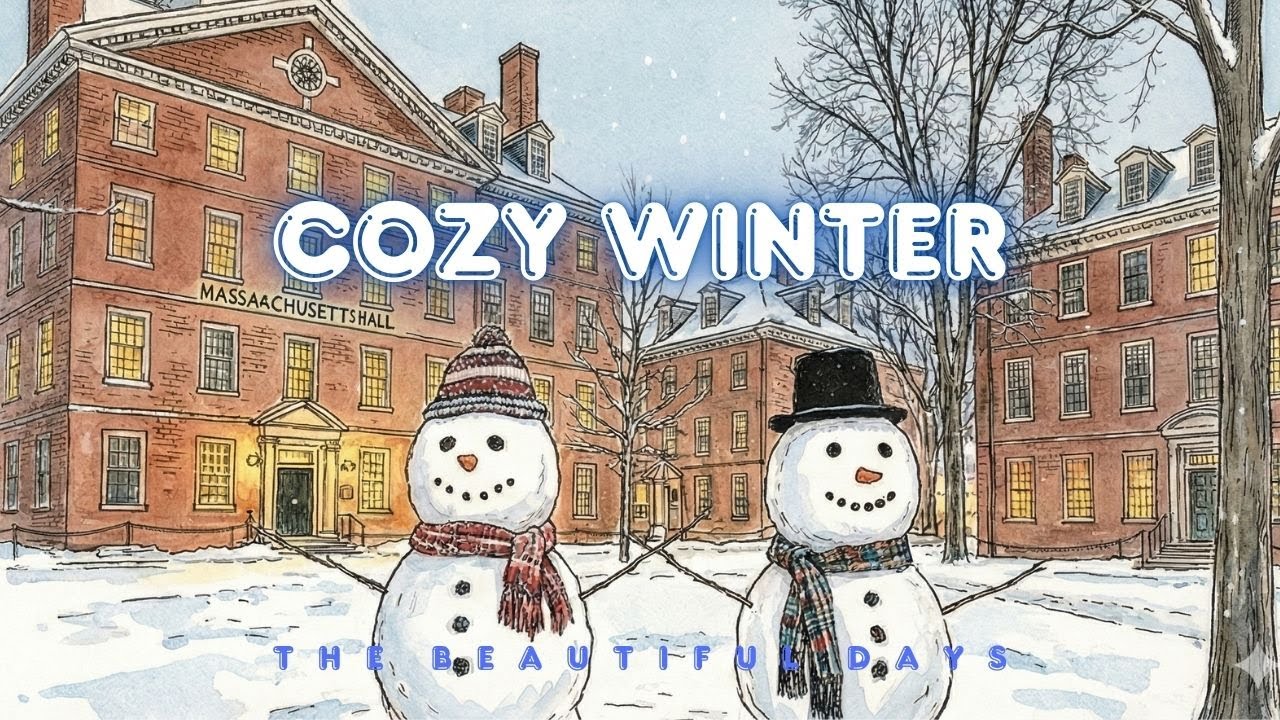 🗽미국 크리스마스 분위기 🎄 따뜻한 펜화 & 수채화 일러스트 playlist | Cozy Holiday Jazz #CozyArt #Christmas  #Illustration
