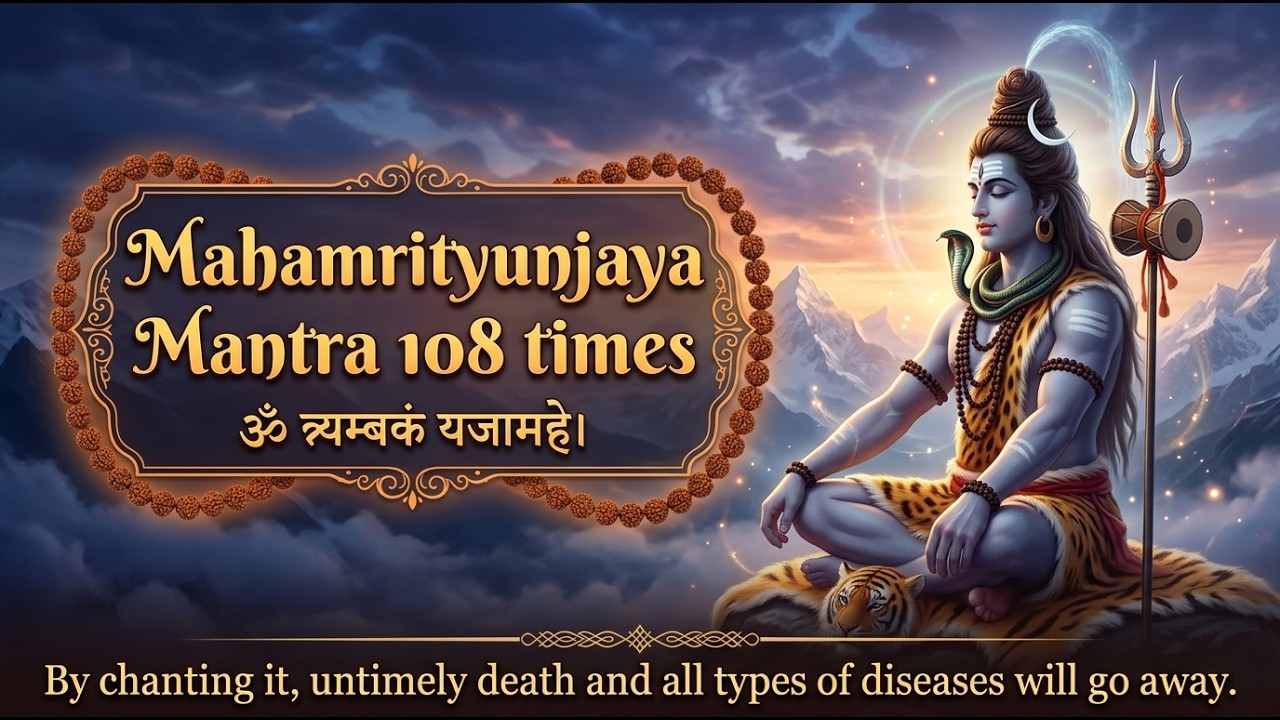 महामृत्युंजय मंत्र 108 times | Mahamrityunjay mantra 108 times fast | maha mrityunjay mantra