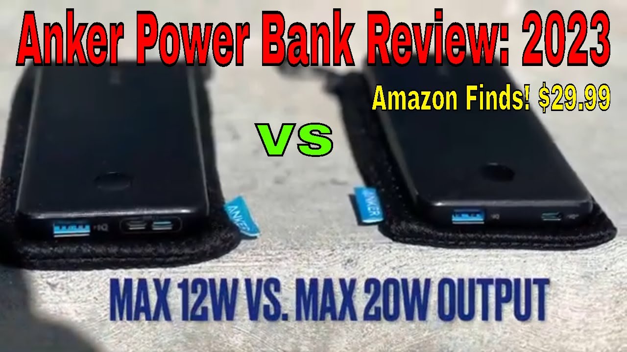 $29.99 Anker PowerBank Review 2023 : 20 Watt Output! Roadtrip Essentials Powercore 