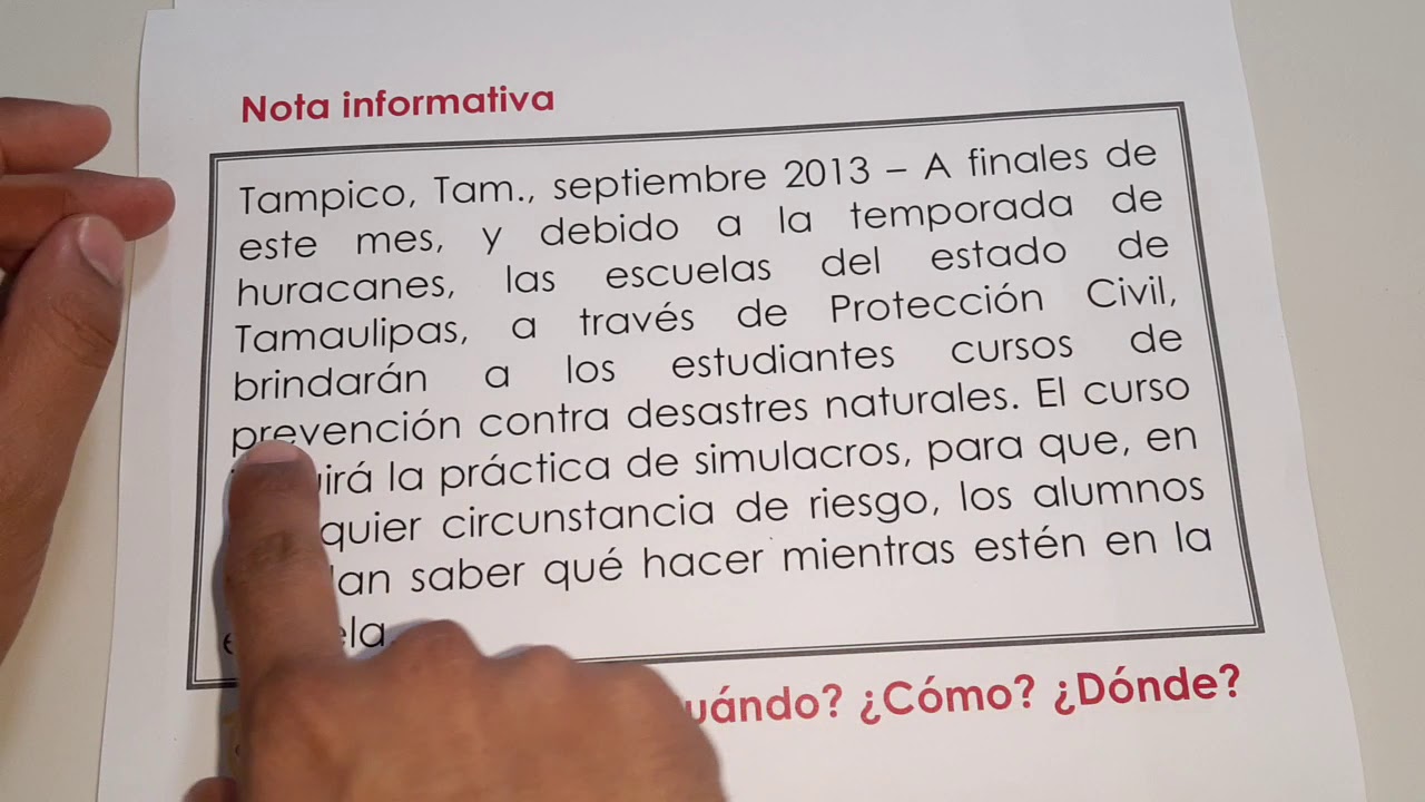 NOTA INFORMATIVA