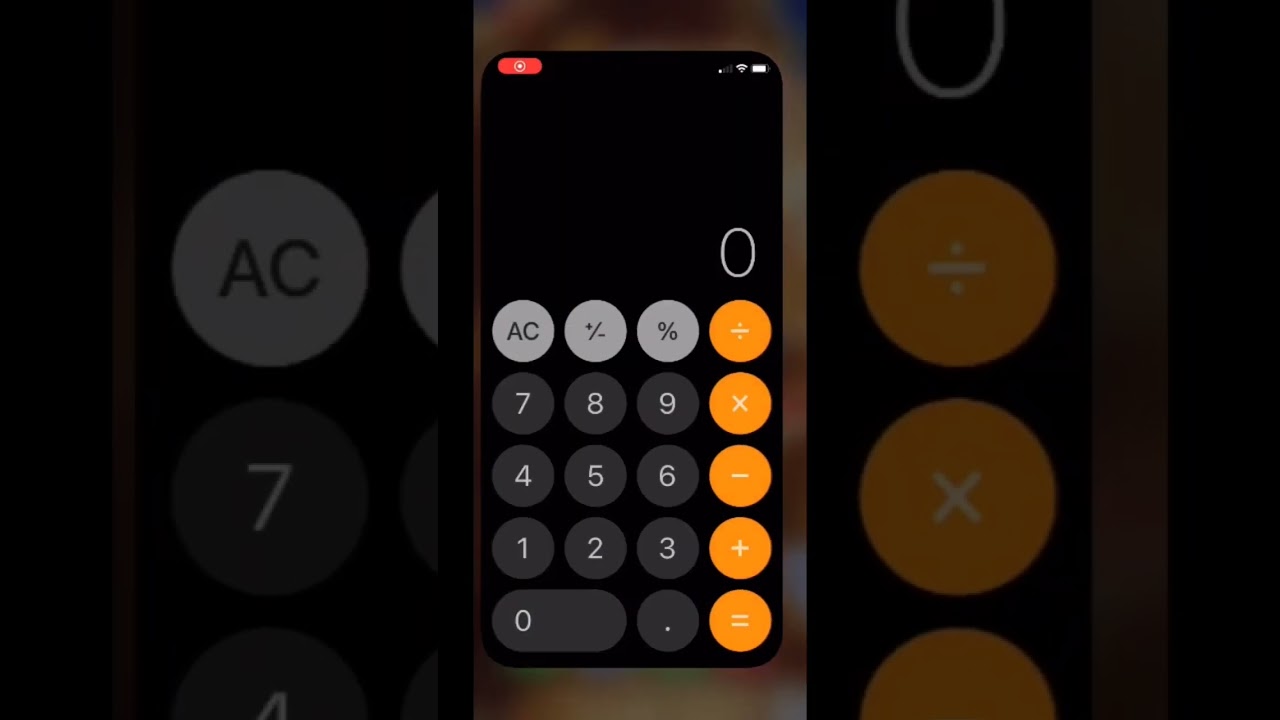 Scientific calculator on a iPhone with the default calculator app #shorts