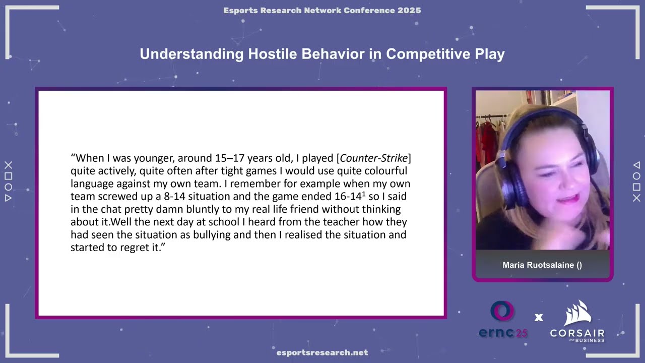 Understanding Hostile Behavior in Competitive Play – Ruotsalainen & Meriläinen (ERNC25)
