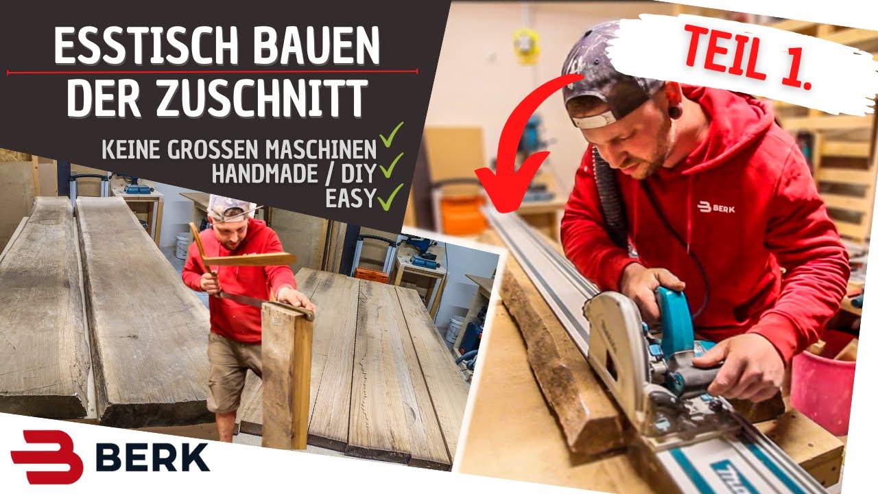 Esstisch selber bauen / der Zuschnitt