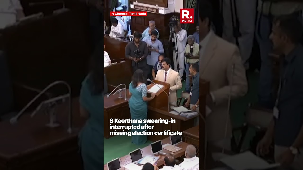 S Keerthana Faces Delay During Tamil Nadu Swearing-In Ceremony