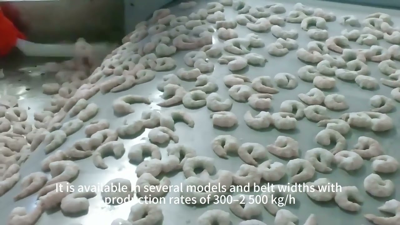 Liquid nitrogen freezing tunnel