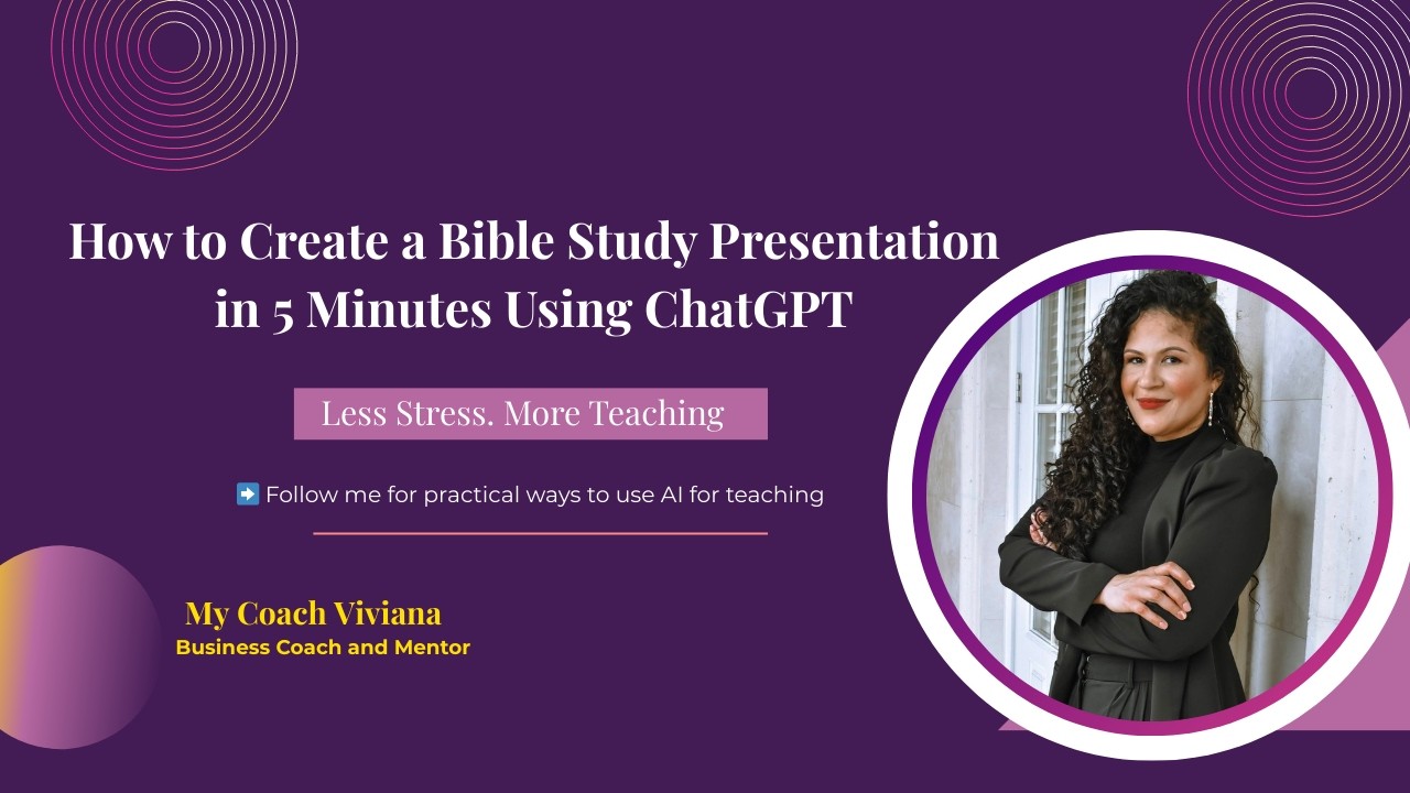 How to Create a Bible Study Presentation in 5 Minutes Using ChatGPT