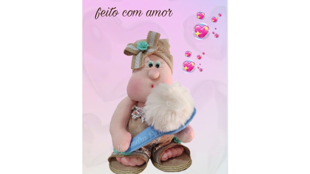 Boneca de pano pra banheiro , parte 2  novidade  pra ganhar uma renda extra