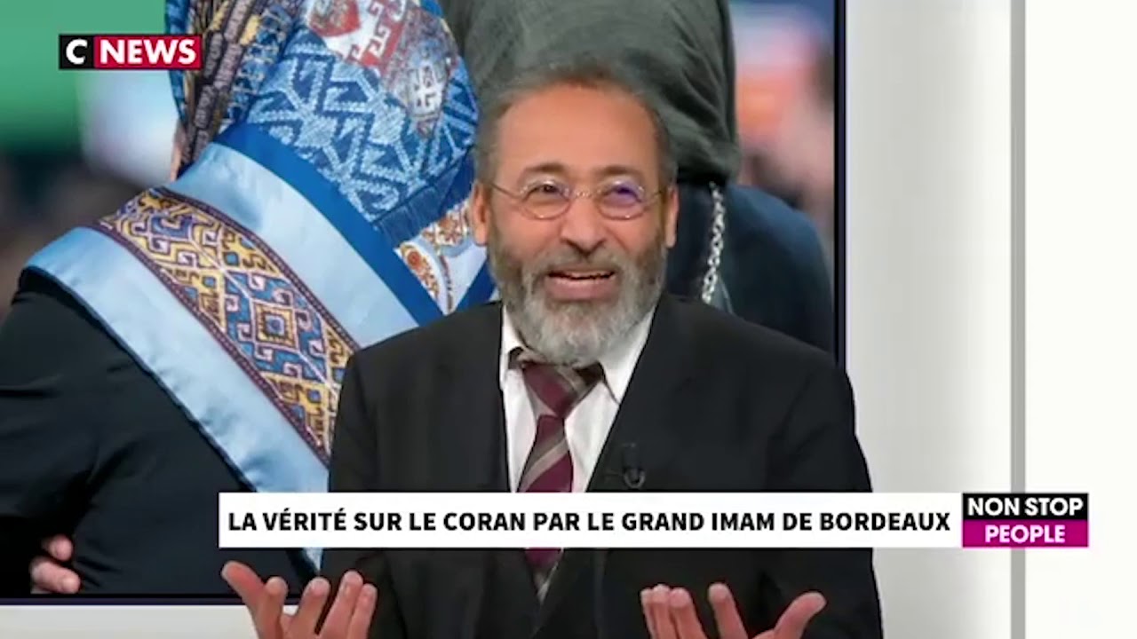Tareq Oubrou invité sur CNews pour parler de son livre : Le Coran pour les nuls -  Morandini live