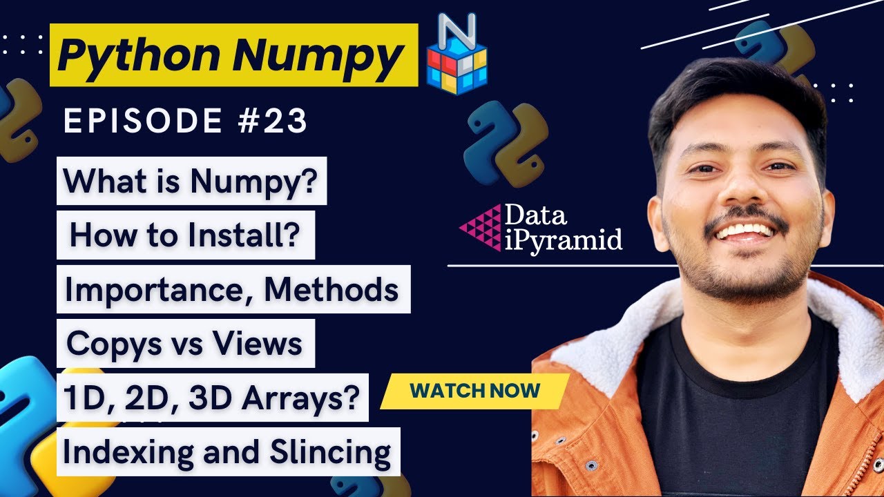 #23 || Полный курс по Numpy с нуля &mdash; Часть 1 || Python для Data Science