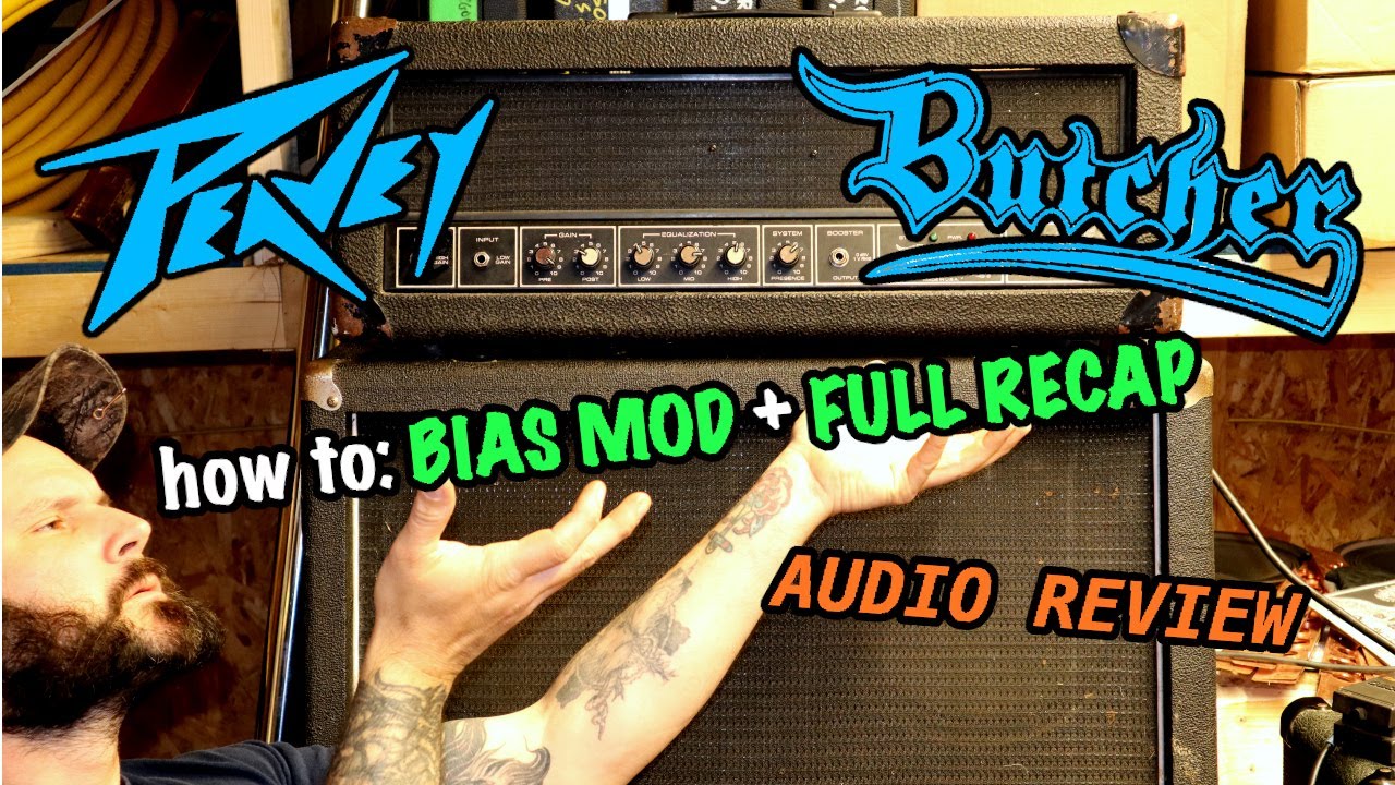How to install BIAS MOD in PEAVEY BUTCHER + Full recap and maintenance tips + Audio review