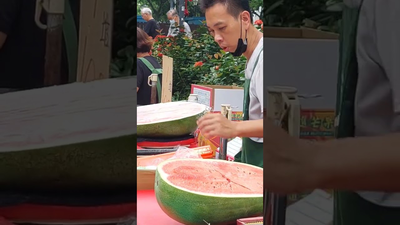 giant red fruits #streetmarket