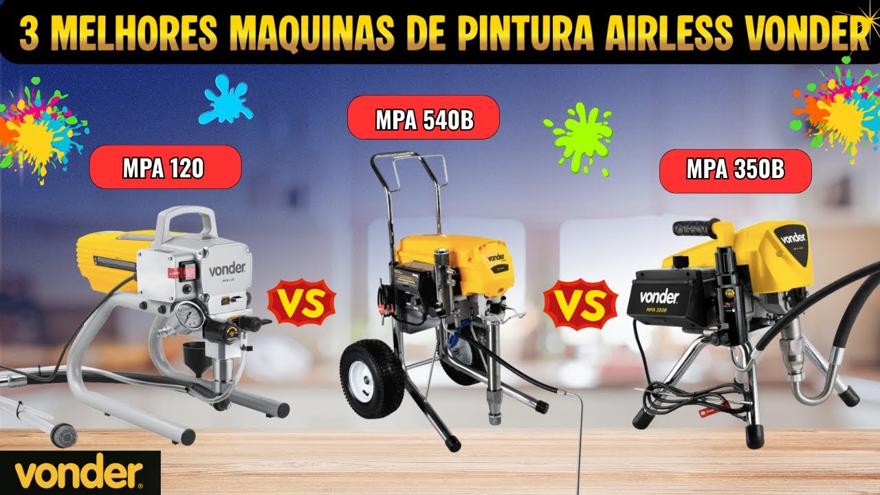 ✅ TOP 3 Airless Vonder: Qual Máquina de Pintura Vale Mais a Pena em 2026?