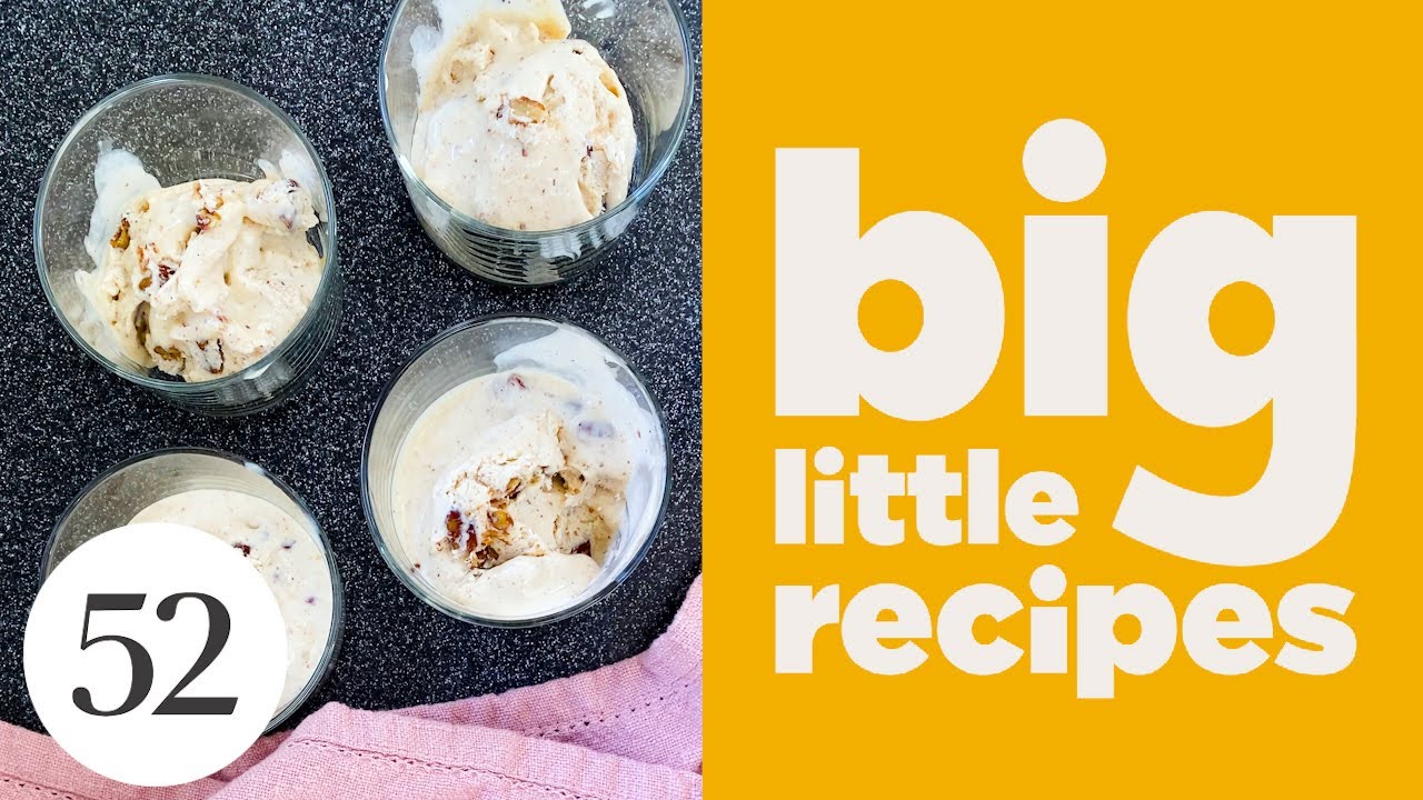 Easy No-Churn Butter Pecan Ice Cream | Big Little Recipes