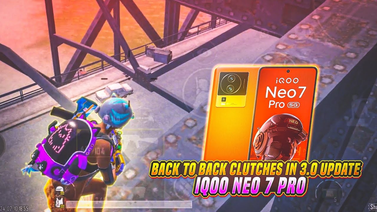 AGGRESSIVE SQUAD WIPE IN BGMI 3.0 UPDATE 💥 IQOO NEO 7 PRO SMOOTH + 90FPS PUBG / BGMI TEST 2024⚡