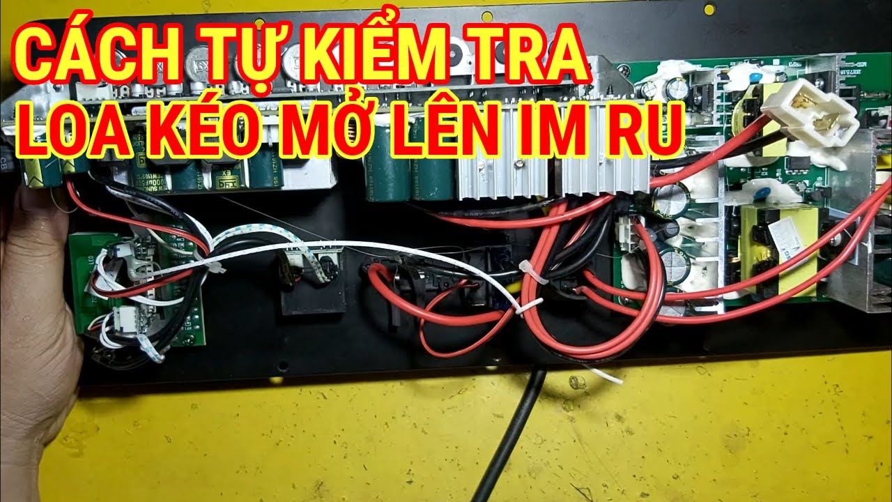 sửa mạch loa kéo mở lên im ru không hiển thị gì