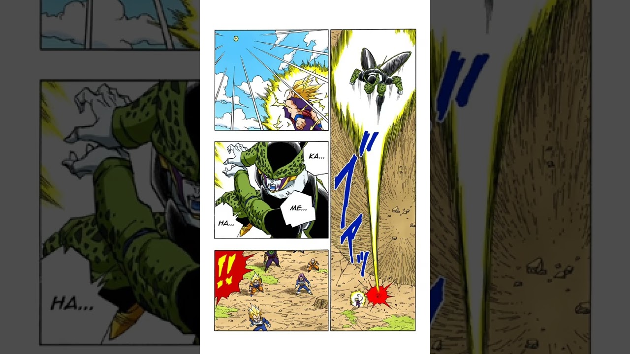 dragon ball z manga full color Gohan vs cell part 7