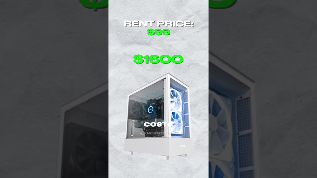 Renting a Gaming PC: Is It Worth It? 👀 #shorts #tech #viral