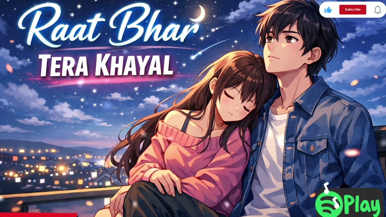 🎵 Raat Bhar Tera Khayal | Heart Touching Sad Song | AI Music