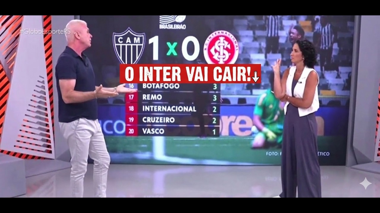 Globo Esporte RS: Inter vai cair? E o Grêmio embala contra o Bragantino?