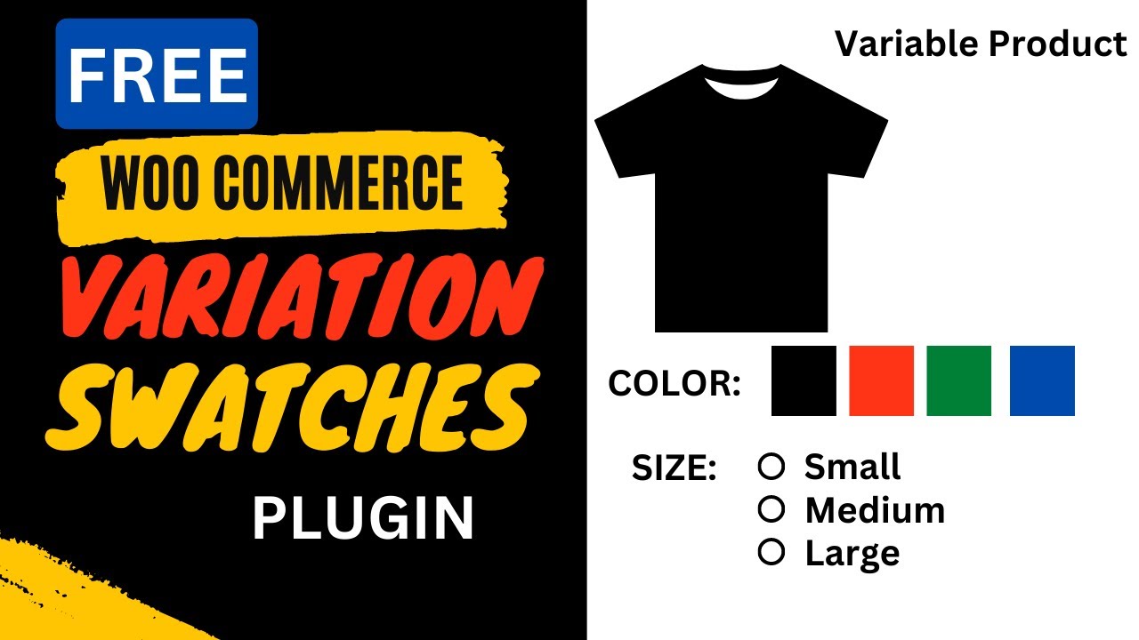 Free WooCommerce Variation Swatches plugin | Custom Color, size, images, button attributes