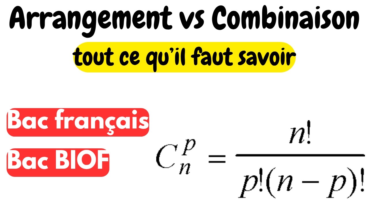 combinaison arrangement probabilit&eacute; combination arrangement probability