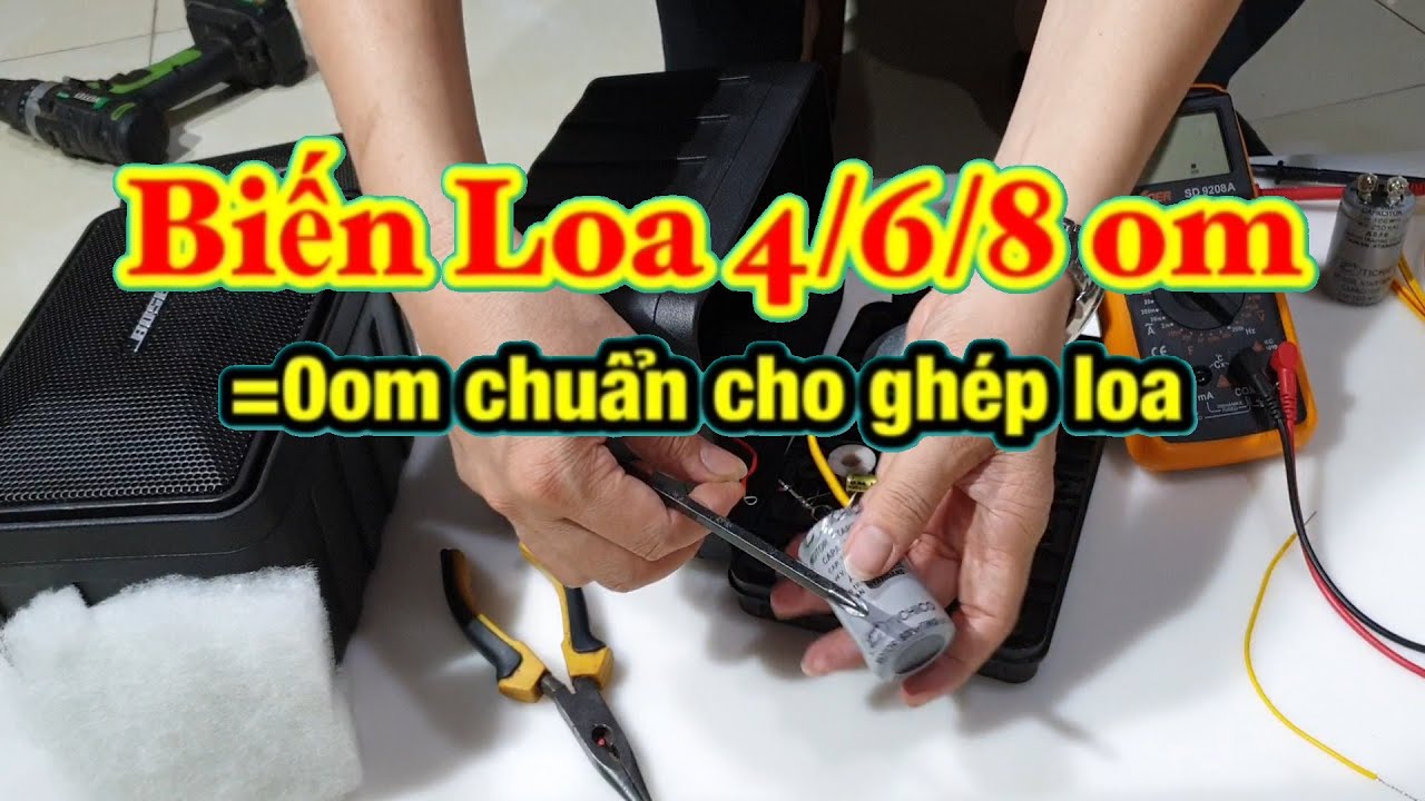 Biến loa 4/6/8 om thành không om ghép loa chuẩn