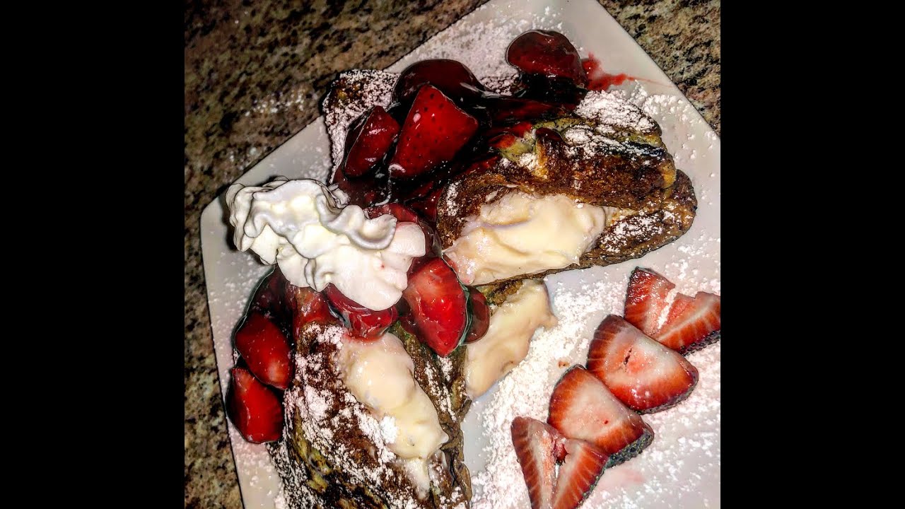 Stuffed strawberry Cream Cheese French Toast