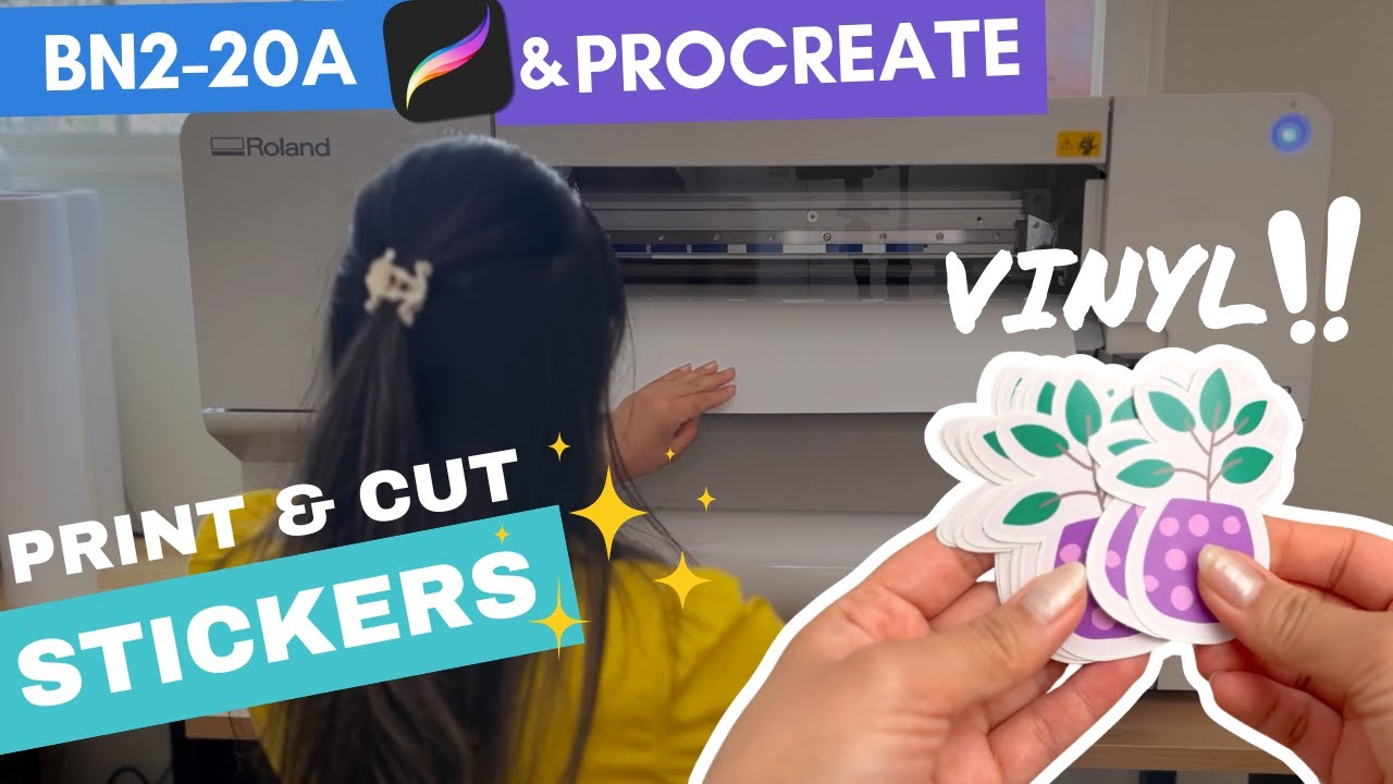 Is it a Sticker Printer? | Roland BN2-20A w/ Procreate Workflow