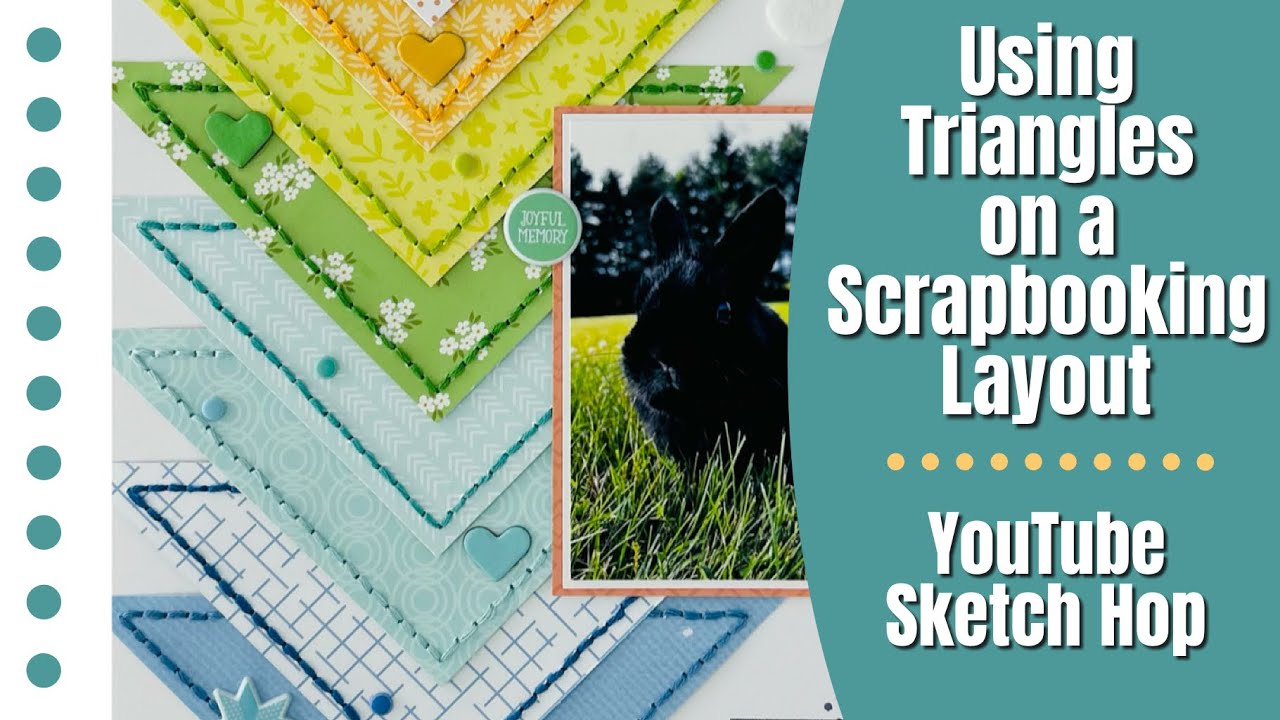 Using Triangles on a Scrapbooking Layout 
