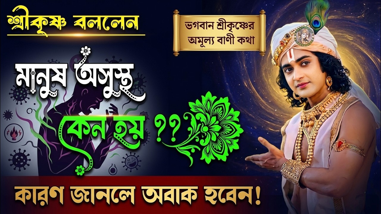 শ্রীকৃষ্ণ বলেন মানুষ অসুস্থ হয় কেন কারণ জানলে অবাক হবেন ভগবান শ্রীকৃষ্ণের অমূল্য বাণী কথা !!