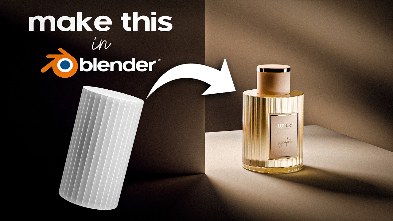 You Can Create This Stunning Perfume Bottle in Blender Under 30 Minutes | Lighting & Modeling Tips