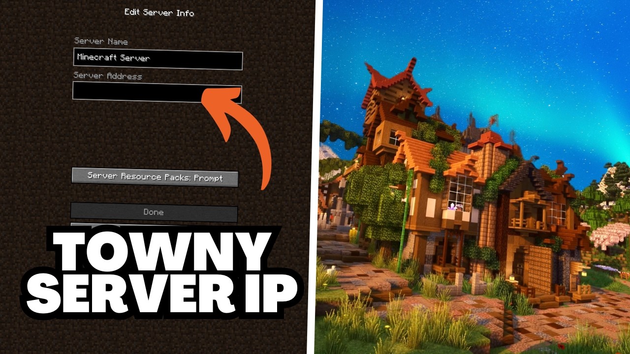 Minecraft Towny Server IP Address 2026