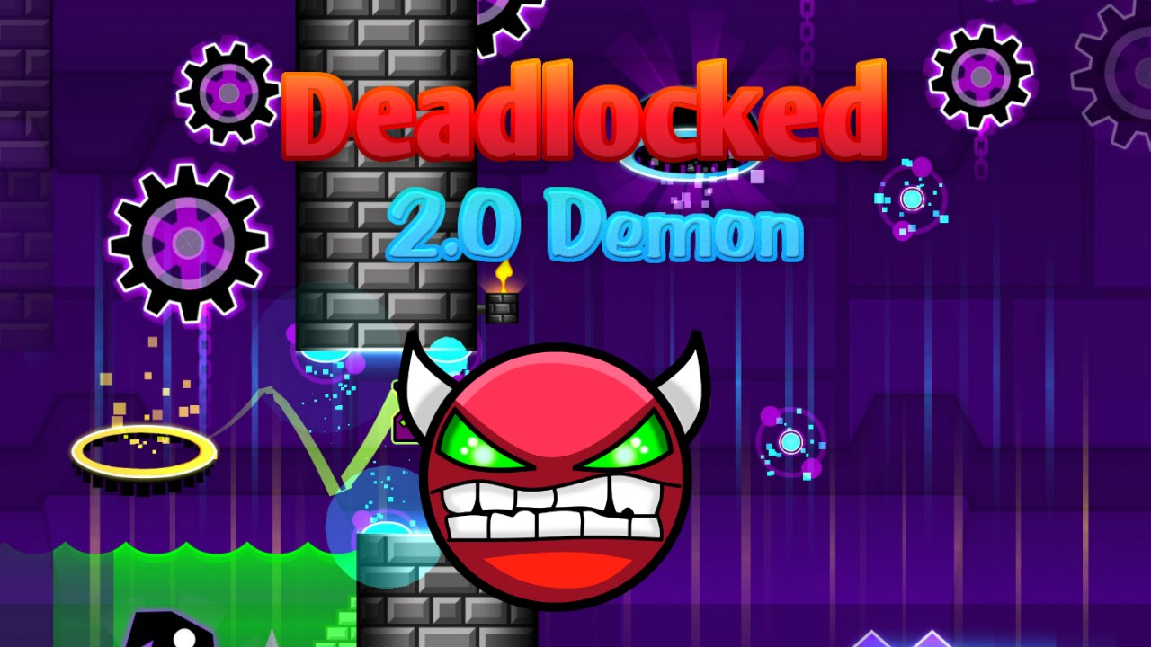 Geometry Dash Level 20 - Deadlocked (ALL COINS!)