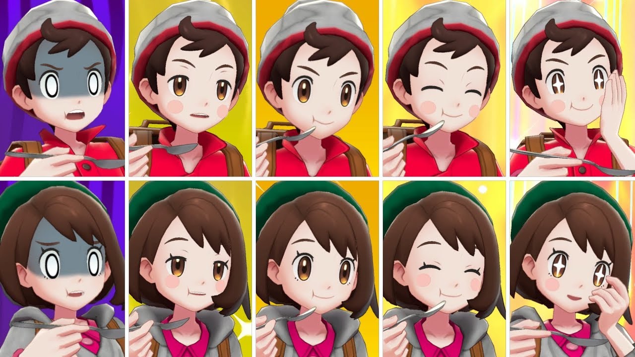 Pokémon Sword & Shield - All Curry Reactions