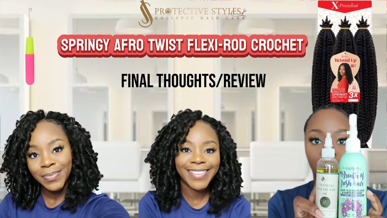 Springy Afro Twist Flexi-Rod Crochet (Review)