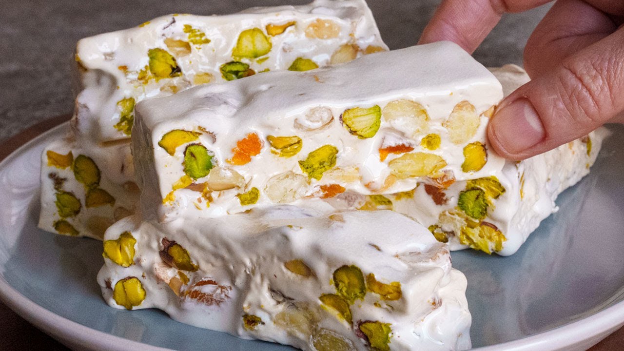 Better Than Store-Bought My Soft Almond Pistachio Nougat with a Golden Chew